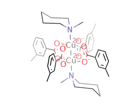 [Cu(CH<sub>3</sub>C<sub>6</sub>H<sub>4</sub>COO)2(C<sub>5</sub>H<sub>10</sub>NCH<sub>3</sub>)]2