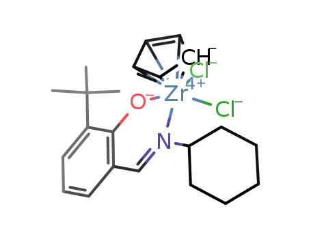 dichloro(2-tert-butyl-6-[(cyclohexylimino)methyl]phenolato)(η5-cyclopentadienyl)zirconium