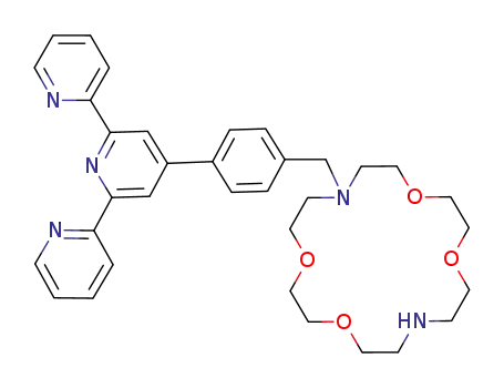 4'-[4-(1,4,10,13-Tetraoxa-7,16-diaza-cyclooctadec-7-ylmethyl)-phenyl]-[2,2';6',2'']terpyridine