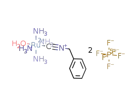 trans-(benzyl isocyanide)aquotetraammineruthenium(II) hexafluorophosphate