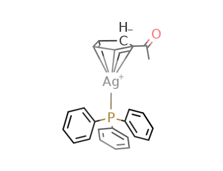 (η-acetylcyclopentadienyl)(triphenylphosphine)silver(I)