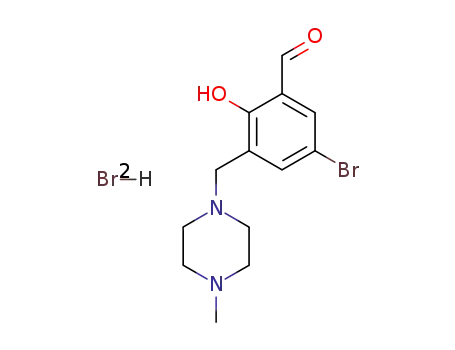 Benzaldehyde, 5-bromo-2-hydroxy-3-[(4-methyl-1-piperazinyl)methyl]-,
dihydrobromide