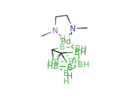 Molecular Structure of 67538-15-2 (3-(NNN'N'-tetramethylethylenediamine)-1,2-dicarba-3-palladadodecaborane)