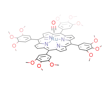 [[(CH<sub>3</sub>O)3C<sub>6</sub>H<sub>2</sub>]4(C<sub>4</sub>H<sub>2</sub>NC)4]Ru(CO)