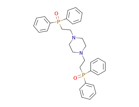 Molecular Structure of 68745-24-4 (Piperazine, 1,4-bis[2-(diphenylphosphinyl)ethyl]-)