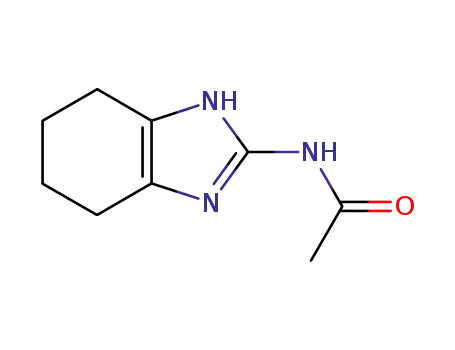 Molecular Structure of 40639-93-8 (N‐(4,5,6,7‐tetrahydro‐1H‐benzo[d]imidazol‐2‐yl)acetamide)