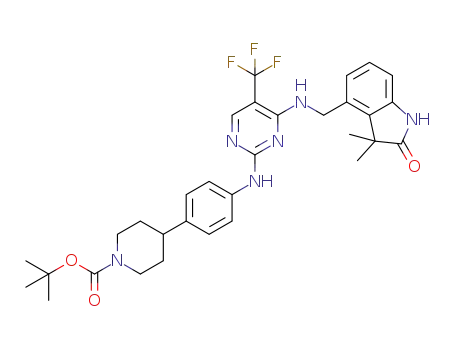 C<sub>32</sub>H<sub>37</sub>F<sub>3</sub>N<sub>6</sub>O<sub>3</sub>