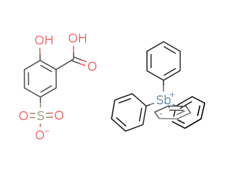 Molecular Structure of 194939-13-4 (tetraphenylstibonium sulfosalicylate)
