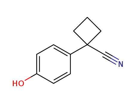 1-(4-hydroxyphenyl)cyclobutanecarbonitrile