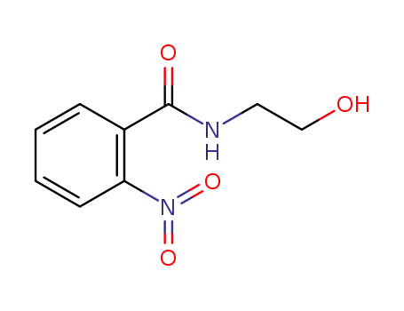 Molecular Structure of 84946-14-5 (N-(2-hydroxyethyl)-2-nitrobenzamide)