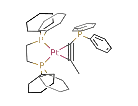 [Pt(η2-(prop-1-ynyl)diphenylphosphine)(1,2-bis(dicyclohexylphosphino)ethane)]