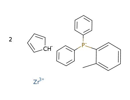{(cyclopentadienyl)2(o-diphenylphosphinobenzyl)Zr}