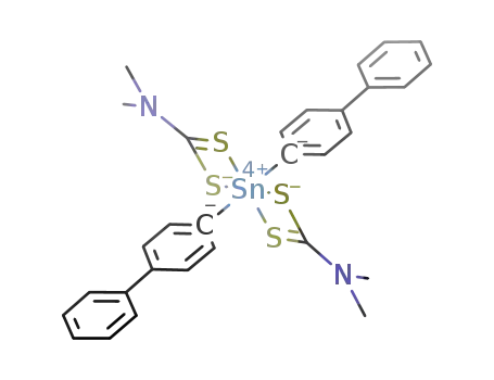 bis-p-biphenyltin(IV) N,N-dimethyldithiocarbamate