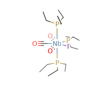 Molecular Structure of 143714-76-5 (Niobium, tricarbonyliodotris(triethylphosphine)-)