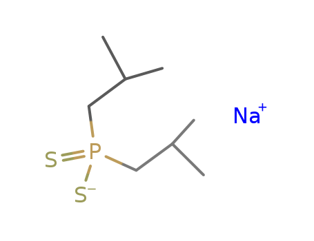 Phosphinodithioicacid,P,P-bis(2-methylpropyl)-,sodiumsalt(1:1)