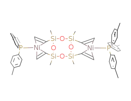 Molecular Structure of 306770-74-1 ([(Ni(PC6H4CH3-4))2(μ-(η-CH2CH(Me)Si(μ-O))4)])