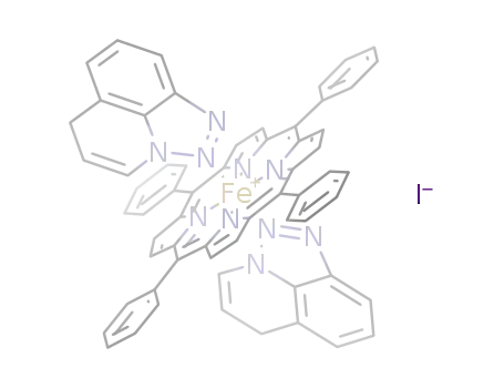 [(tetraphenylporphyrinato)Fe(5H-triazolo[4,5,1-i,j]quinoline)2]I
