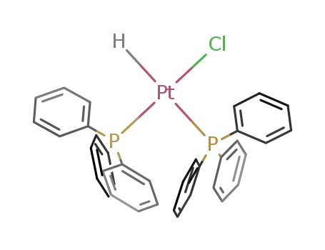 Molecular Structure of 25879-12-3 ({PtClH(P(C<sub>6</sub>H<sub>5</sub>)3)2})
