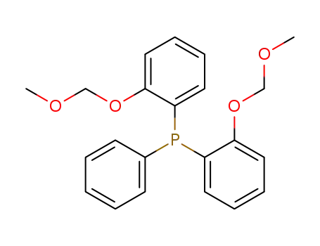 Molecular Structure of 124629-79-4 (Phosphine, bis[2-(methoxymethoxy)phenyl]phenyl-)
