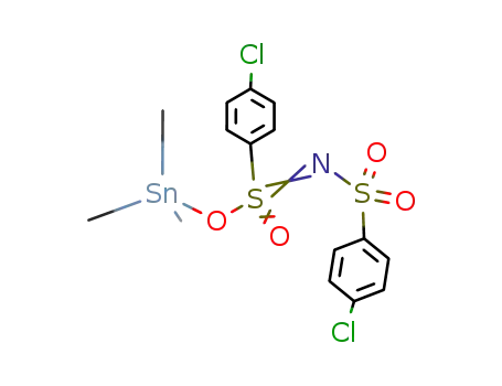 Molecular Structure of 155532-92-6 (trimethyltin(IV)di(4-chlorobenzenesulfonyl)amide)