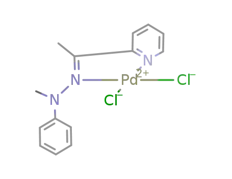 PdCl<sub>2</sub>(C<sub>5</sub>NH<sub>4</sub>C(CH<sub>3</sub>)NN(CH<sub>3</sub>)(C<sub>6</sub>H<sub>5</sub>))