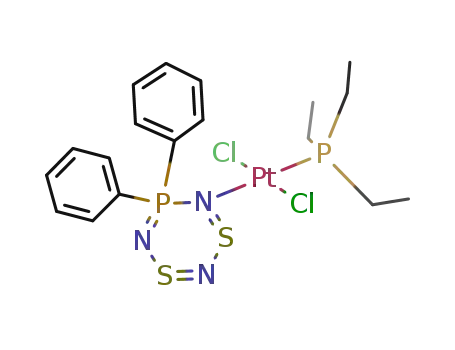 PtCl<sub>2</sub>(P(C<sub>2</sub>H<sub>5</sub>)3)((C<sub>6</sub>H<sub>5</sub>)2PS<sub>2</sub>N<sub>3</sub>)