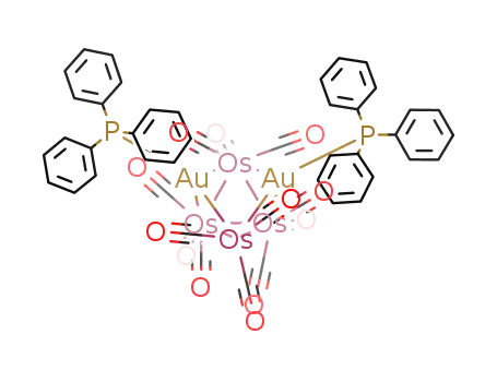 Os<sub>4</sub>(CO)12(Au(P(C<sub>6</sub>H<sub>5</sub>)3))2