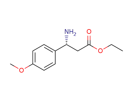 Molecular Structure of 360059-20-7 ((S)-3-Amino-3-(4-methoxyphenyl)propionicacidethylester)