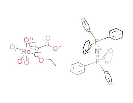 Molecular Structure of 724461-50-1 ((Ph3P)2N[(CO)4Re(η2-C(=CH2)C(CO2Me)C(OEt))])