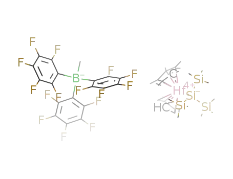 [(η(5)-C5Me5)(η(5)-C5H5)HfSi(SiMe3)3][MeB(C6F5)3]