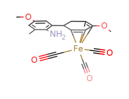 ((CH<sub>3</sub>)(CH<sub>3</sub>O)(NH<sub>2</sub>)C<sub>6</sub>H<sub>2</sub>C<sub>6</sub>H<sub>6</sub>OCH<sub>3</sub>)Fe(CO)3