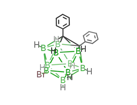 Molecular Structure of 12086-32-7 (1.2-(C<sub>6</sub>H<sub>5</sub>)2-9-Br-1.2-C<sub>2</sub>B<sub>10</sub>H<sub>9</sub>)