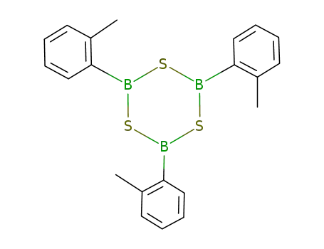 2,4,6-tris(2-methylphenyl)-cyclo-1,3,5-trithia-2,4,6-triborinane
