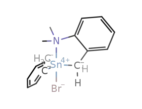 (C<sub>6</sub>H<sub>5</sub>)(CH<sub>3</sub>)SnBrCH<sub>2</sub>C<sub>6</sub>H<sub>4</sub>N(CH<sub>3</sub>)2
