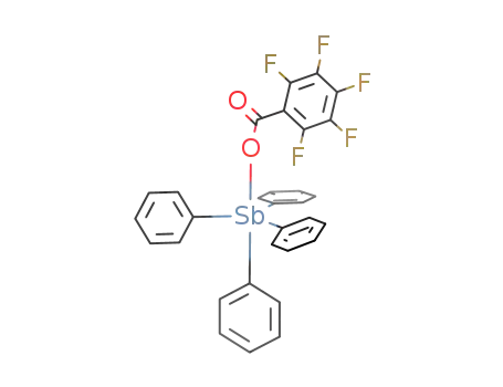 Molecular Structure of 360572-77-6 (tetraphenylantimony pentafluorobenzoate)