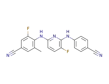 4-[6-(4-cyanophenylamino)-5-fluoropyridin-2-yl]amino-3-fluoro-5-methylbenzonitrile