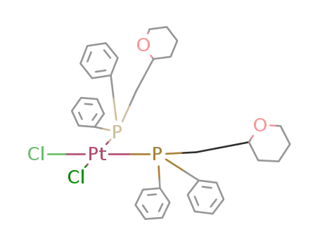 cis-dichlorobis{diphenyl(tetrahydropyranyl-2-methyl)phosphane-P}platinum(II)