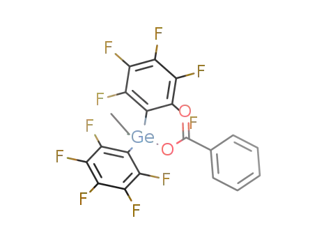 (C<sub>6</sub>F<sub>5</sub>)2Ge(C<sub>2</sub>H<sub>5</sub>)OCOC<sub>6</sub>H<sub>5</sub>