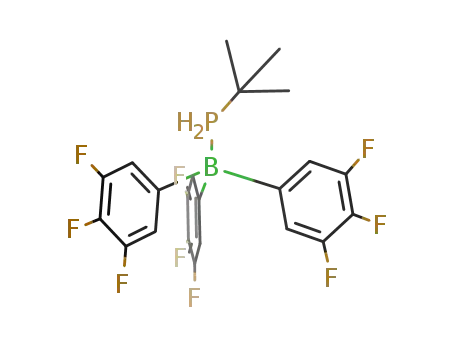 Molecular Structure of 184044-79-9 (tris(3,4,5-trifluorophenyl)boron-tert-butylphosphine adduct)