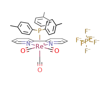 fac-[Re(2,2'-bipyridine)(CO)3(tris(4-methylphenyl)phosphine)]PF<sub>6</sub>