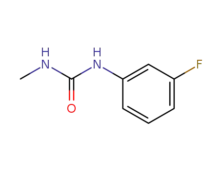 Molecular Structure of 38648-52-1 (Urea, N-(3-fluorophenyl)-N'-methyl-)