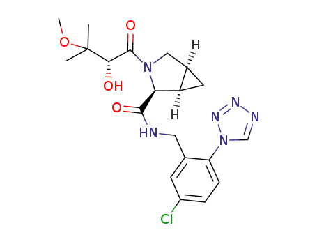 (1R,2S,5S)-3-(2-hydroxy-3-methoxy-3-methylbutyryl)-3-azabicyclo[3.1.0]hexane-2-carboxylic acid 5-chloro-2-tetrazol-1-ylbenzylamide