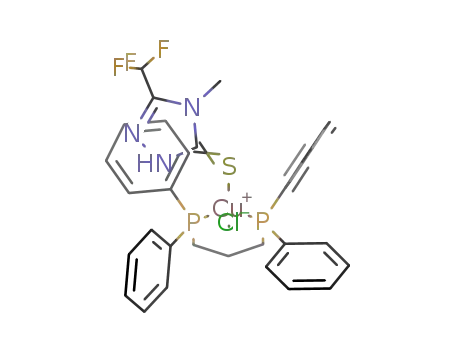 [CuCl(1,3-propanebis(diphenylphosphine))(4-methyl-5-trifluoromethyl-4H-1,2,4-triazoline-3(2H)-thione)]