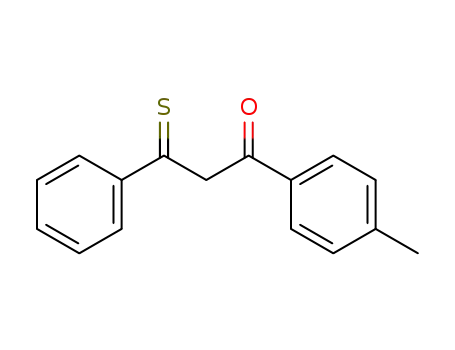 Molecular Structure of 63523-21-7 (1-Propanone, 1-(4-methylphenyl)-3-phenyl-3-thioxo-)