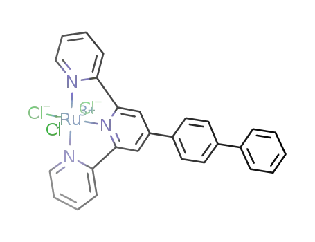 Molecular Structure of 279674-19-0 (Ru(4′-biphenyl-2,2′:6′,2″-terpyridine)Cl3)
