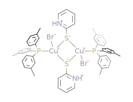 [CuBr(C<sub>5</sub>H<sub>5</sub>NS)(P(C<sub>6</sub>H<sub>4</sub>CH<sub>3</sub>)3)]2