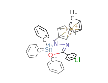 (C<sub>6</sub>H<sub>5</sub>)3Sn(C<sub>5</sub>H<sub>5</sub>FeC<sub>5</sub>H<sub>4</sub>CHNNCO(C<sub>6</sub>H<sub>4</sub>Cl))