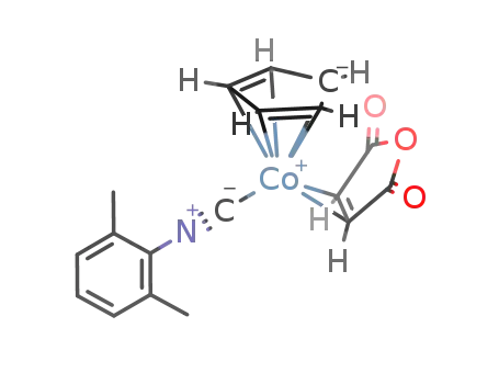 (C<sub>5</sub>H<sub>5</sub>)Co(CNC<sub>6</sub>H<sub>3</sub>(CH<sub>3</sub>)2)((CHCO)2O)