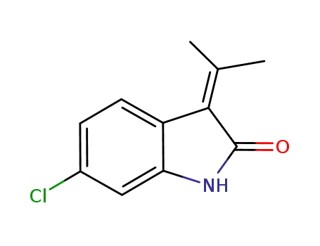 Molecular Structure of 1374606-24-2 (6-chloro-3-(propan-2-ylidene)indolin-2-one)