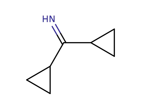 Molecular Structure of 93680-23-0 (Cyclopropanemethanimine, a-cyclopropyl-)